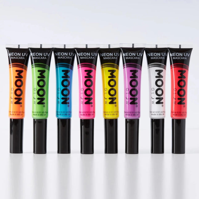 Moon Glow Neon UV Mascara Intense Pink 15ml van Moon Creations koop je bij Partywinkel