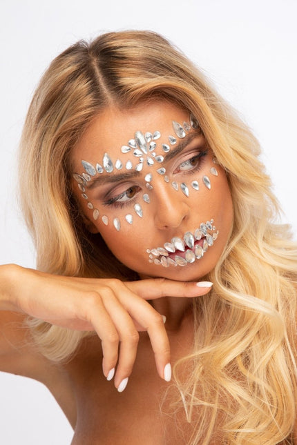 Moon Terror Halloween Face Jewels Sugar Skull van Moon Creations koop je bij Partywinkel