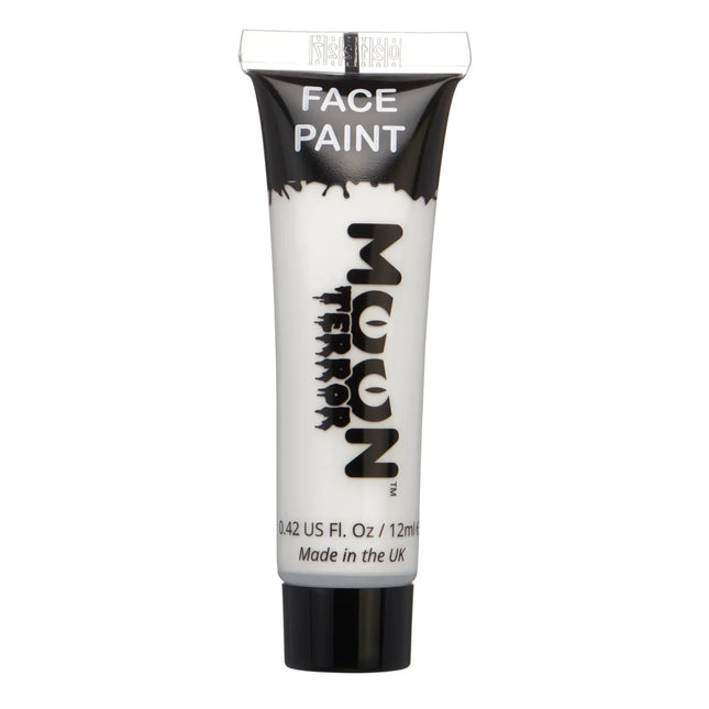 Moon Terror Halloween Face Paint Wicked White 12ml van Moon Creations koop je bij Partywinkel