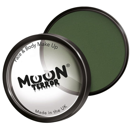 Moon Terror Halloween Pro Face Paint Zombie Green 36g van Moon Creations koop je bij Partywinkel