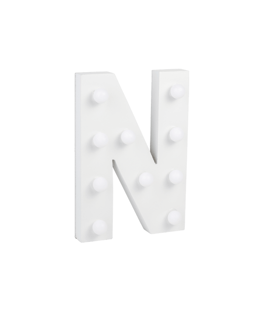 N Licht Letter 16,5cm van Paper Dreams koop je bij Partywinkel