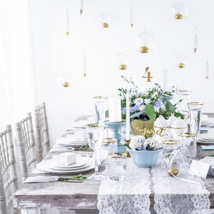 Naamkaartjes Goud 10cm 10st van Partydeco koop je bij Partywinkel