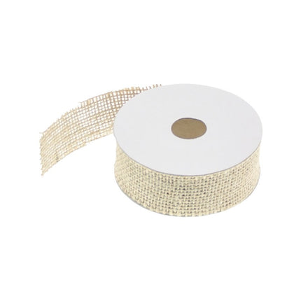CINTA DE MESA DE YUTE NATURAL 2,8 CM X 5 M
