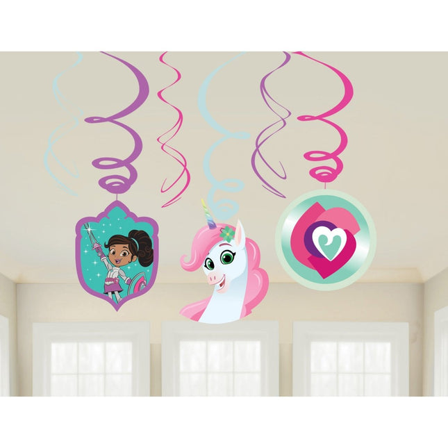 Nella The Princess Knight Hangdecoratie 61cm 6st van Riethmueller koop je bij Partywinkel