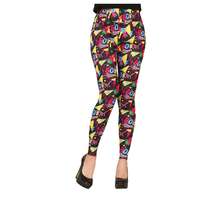 Neon 80S Legging Regenboog Dames van Fiestas Guirca koop je bij Partywinkel