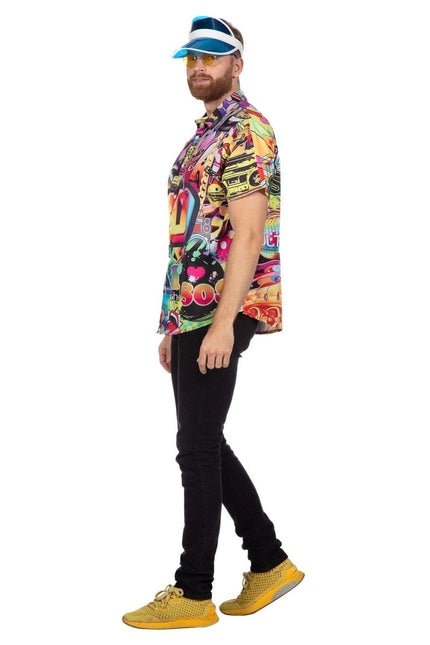 Neon 80S Shirt Heren van Wilbers & Wilbers koop je bij Partywinkel