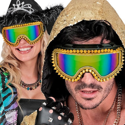 Neon 80S Skibril Holografisch van Widmann koop je bij Partywinkel