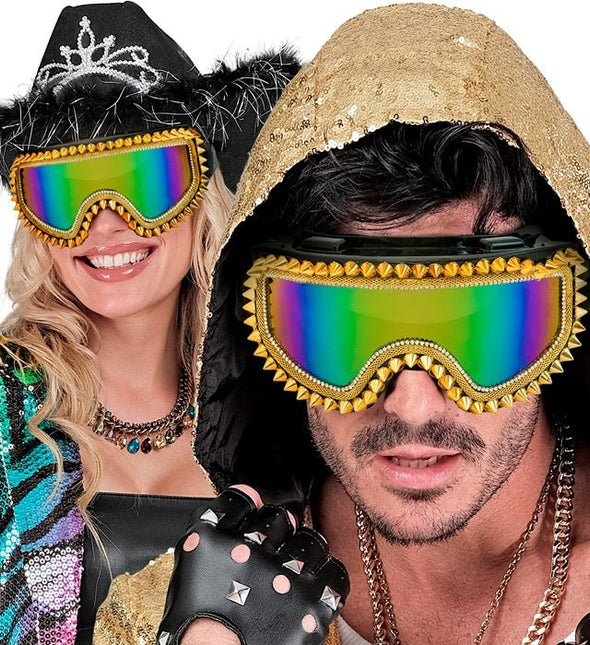 Neon 80S Skibril Holografisch van Widmann koop je bij Partywinkel