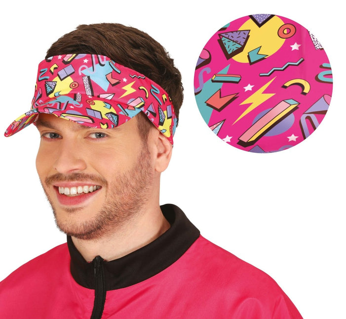 Neon 80S Zonneklep Roze - Partywinkel - 8434077136638