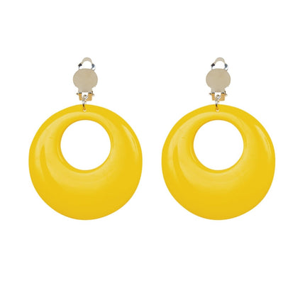 Neon Gele Oorbellen van Widmann koop je bij Partywinkel