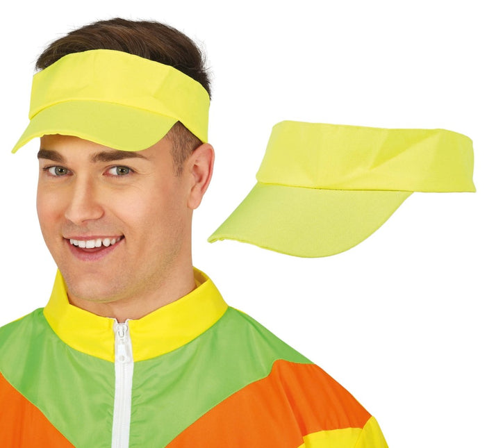 Neon Gele Zonneklep - Partywinkel - 8434077138151