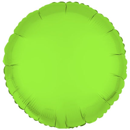 Neon Groene Helium Ballon Rond Leeg 43cm van Riethmueller koop je bij Partywinkel