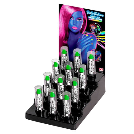 Neon Groene Lippenstift van Widmann koop je bij Partywinkel