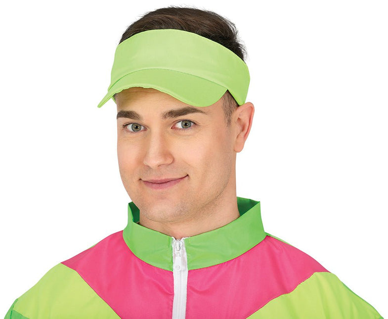 Neon Groene Zonneklep - Partywinkel - 8434077138144