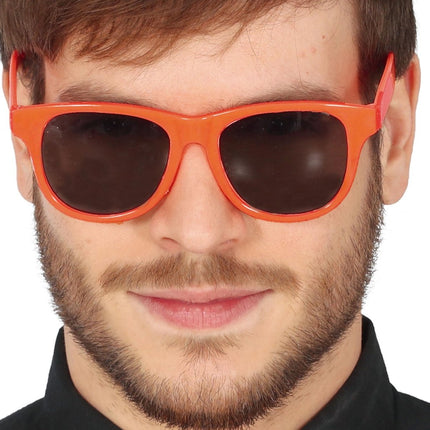 Neon Oranje Bril van Fiestas Guirca koop je bij Partywinkel