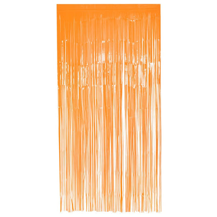 Neon Oranje Deurgordijn 2m van Boland koop je bij Partywinkel