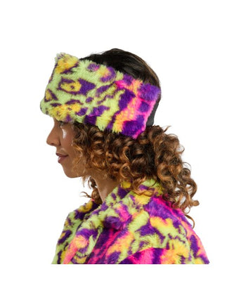 Diadema multicolor de neón, talla única
