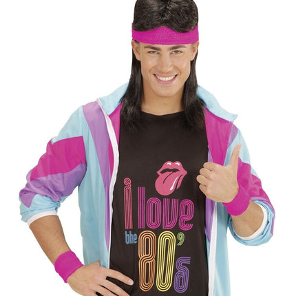 Neon Roze Zweetbandjes 2 delig van Widmann koop je bij Partywinkel