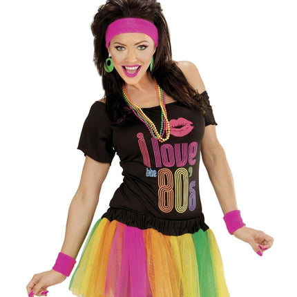 Neon Roze Zweetbandjes 2 delig van Widmann koop je bij Partywinkel