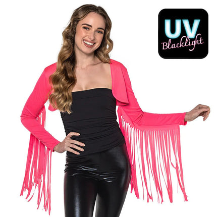Neon Vest Roze Franjes van Boland koop je bij Partywinkel