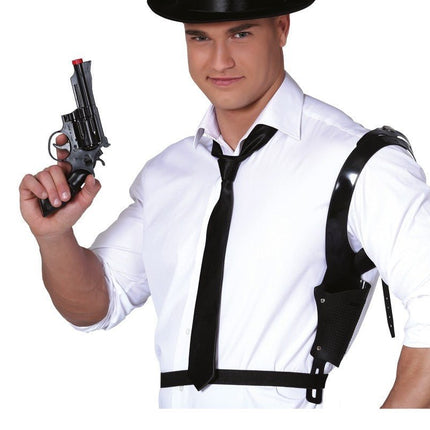 Nep Geweer Pistool met Holster 40cm van Fiestas Guirca koop je bij Partywinkel