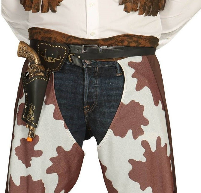 Nep Geweer Revolver Cowboy met Holster 29cm van Fiestas Guirca koop je bij Partywinkel