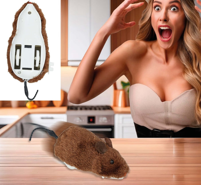 Nep Rat Opwindbaar 16 cm van Fiestas Guirca koop je bij Partywinkel