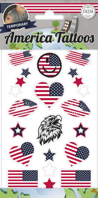 Nep Tattoos Usa van WeFiesta koop je bij Partywinkel