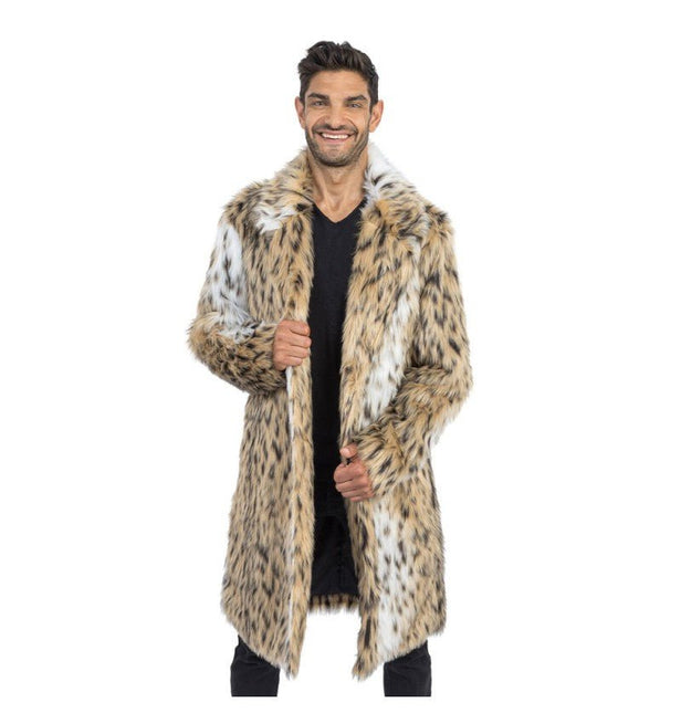 Nepbont Lange Jas – Dierenprint – Unisex van CHAKS koop je bij Partywinkel