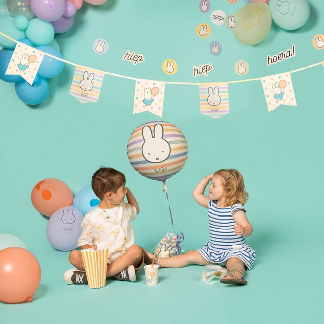 Nijntje Letterslinger Gekleurd 2,65m van Haza Witbaard koop je bij Partywinkel