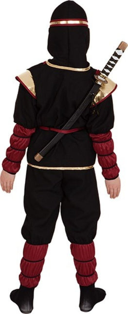 Ninja Kostuum – Rood/Goud/Zwart van Orlob koop je bij Partywinkel