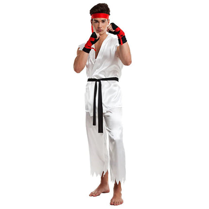 Ninja Kostuum Wit Heren van Boland koop je bij Partywinkel