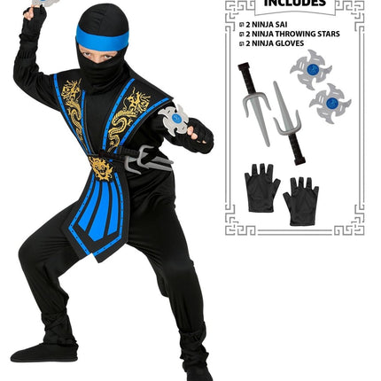 Ninja Pak Blauw Jongen - Partywinkel - 8003558386550