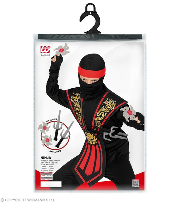 Ninja Pak Jongen 9 delig - Partywinkel - 8003558385652