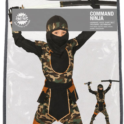 Ninja Pak Kind Camouflage van Fiestas Guirca koop je bij Partywinkel