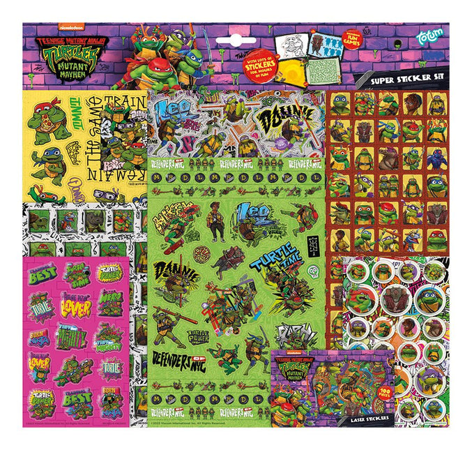 Ninja Turtle Stickers 7st - Partywinkel - 8714274961500
