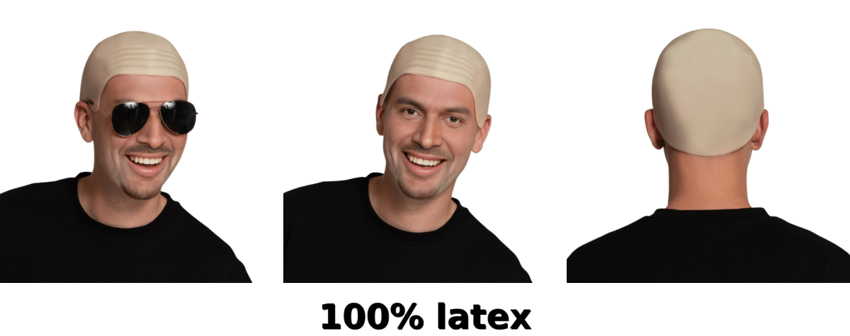 Nude Pruik Kaal van PartyXclusive koop je bij Partywinkel