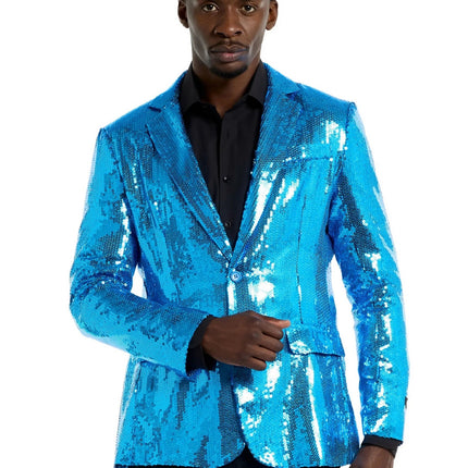 Chaqueta azul con lentejuelas