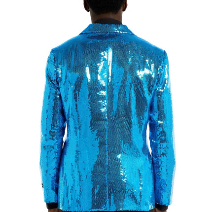 Chaqueta azul con lentejuelas
