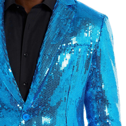 Chaqueta azul con lentejuelas