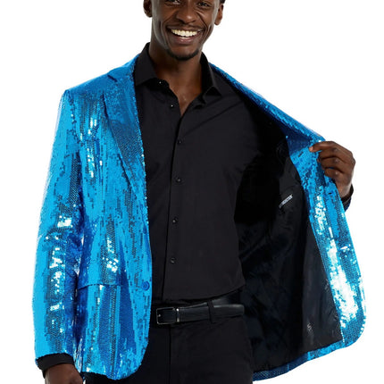 Chaqueta azul con lentejuelas