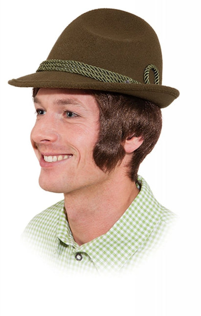 Oktoberfest Hoed Tiroler Groen 59cm van Orlob koop je bij Partywinkel