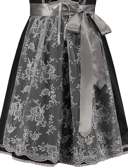 Oktoberfest Schort Grijs Dames van Haus Huberts koop je bij Partywinkel