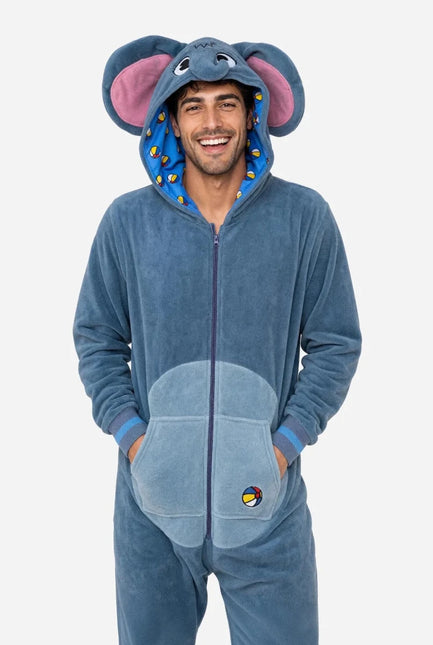 Olifant Onesie Unisex Blauwgrijs van OppoSuits koop je bij Partywinkel