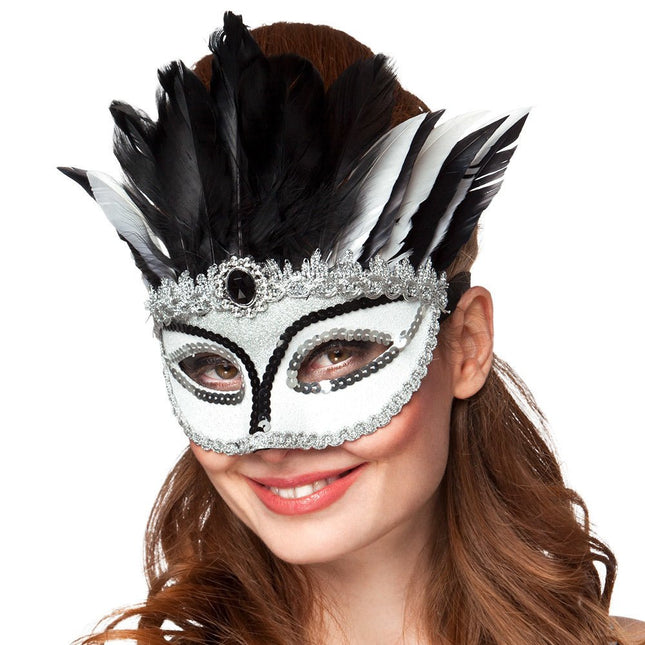 Oogmasker Venice Gazza van Boland koop je bij Partywinkel