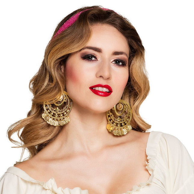 Oorbellen Belly Dance Goud van Boland koop je bij Partywinkel