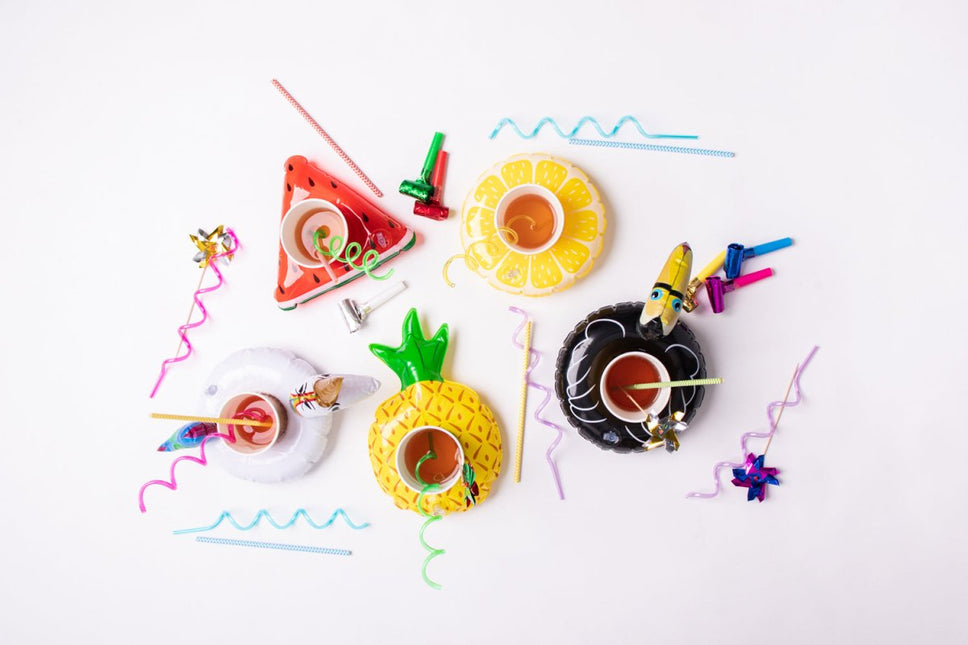 Opblaas Unicorn Bekerhouder 37cm van Folat koop je bij Partywinkel