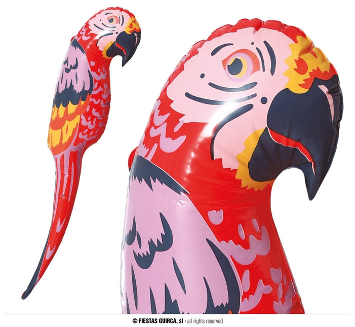 Opblaasbare Papegaai 1,05m van Fiestas Guirca koop je bij Partywinkel