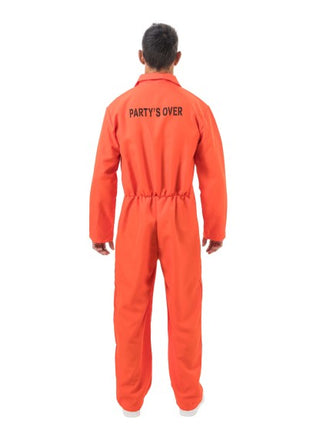 Traje de preso para hombre, naranja