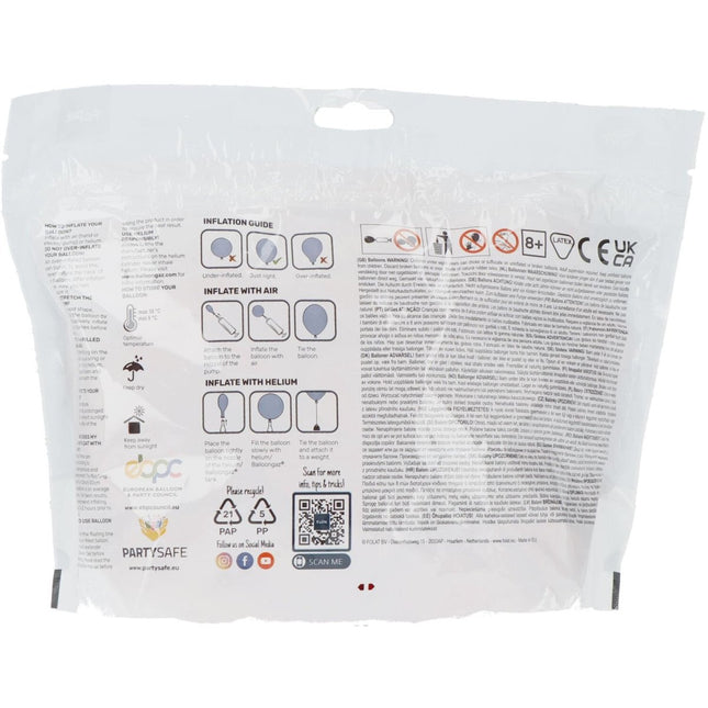 Oranje Ballonnen Fresh Cantaloupe 33cm 50st van Folat koop je bij Partywinkel